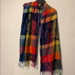 Multicolor Patterned Scarf